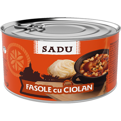 SADU Fasole Cu Ciolan 400 g - WALTI