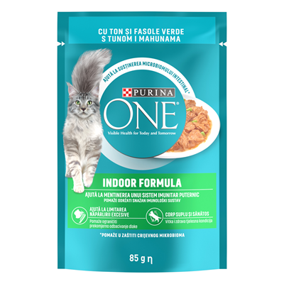 PURINA ONE Hrana Umeda pentru Pisici cu Ton si Fasole 85 g