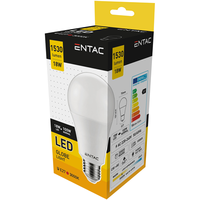 ENTAC Bec Led E27 18-100W