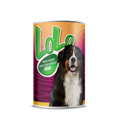 LOLO Hrana Umeda pentru Caini Adulti cu Vanat 1,24 Kg