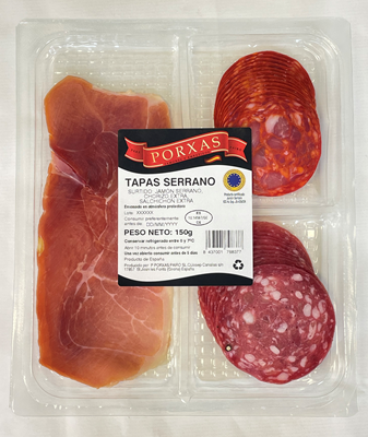 PORXAS Tapas Serrano Feliate 150 g