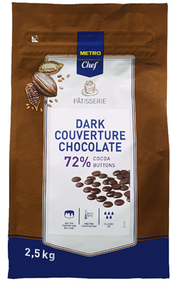 Ciocolata Discuri 72% Cacao 2,5 Kg