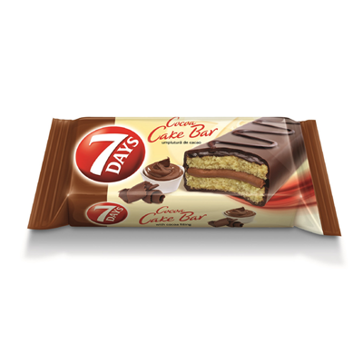 7 DAYS Cake Bar Glazurat Cacao 32 g - WALTI