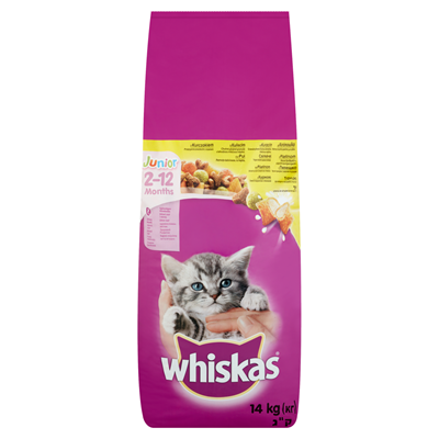 whiskas Hrana Uscata Pisici Junior Pui 14 Kg