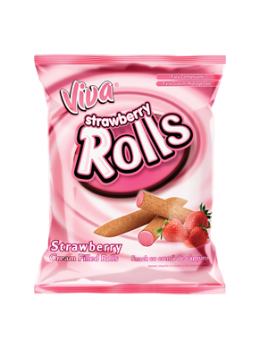 Viva Rolls Capsuni 100 g