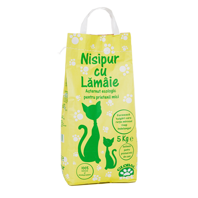 nisipur Asternut Ecologic pentru Pisici cu Lamaie 5 Kg