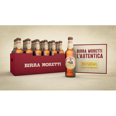 BIRRA MORETTI Bere Sticla Returnabila  0,5 L - WALTI