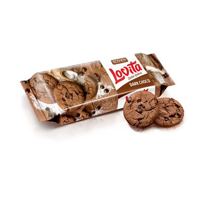 ROSHEN lovita Biscuiti cu Cacao si Bucati de Glazura de Ciocolata 150 g - WALTI
