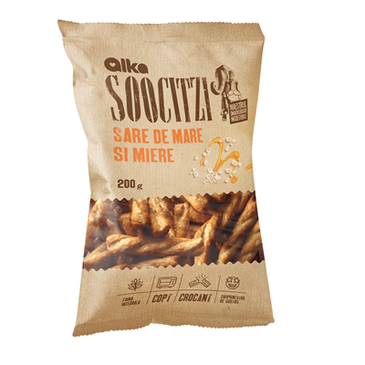 ALKA Soocitzi Snacks cu Sare si Miere 200 g - WALTI