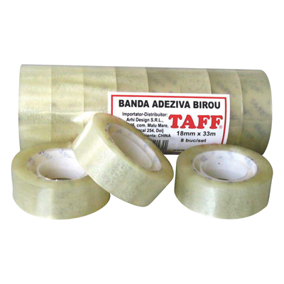 Banda Adeziva 18 mm x 33 m 8 bucati