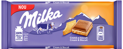 milka Ciocolata cu Crema de Lapte si Biscuiti 3 x 100 g