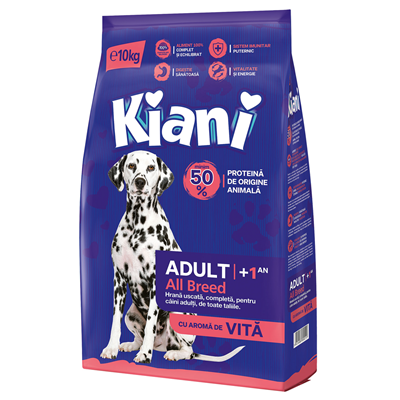 Kiani Hrana Uscata cu Aroma de Vita Talie M/L 10 Kg