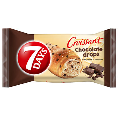 7 DAYS Croissant Bucati de Ciocolata 70 g - WALTI