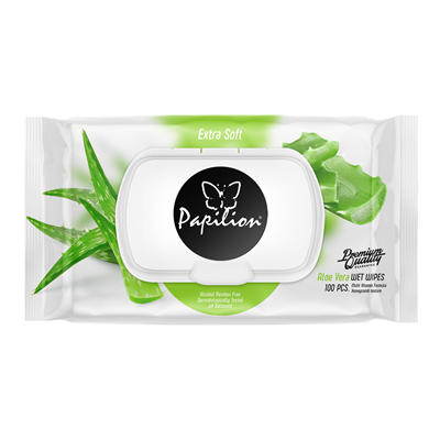 PAPILION Servetele Umede cu Aloe Vera 100 bucati