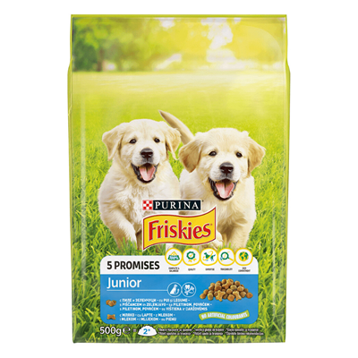 Friskies Junior Hrana Uscata pentru Caini Pui si Legume 500 g