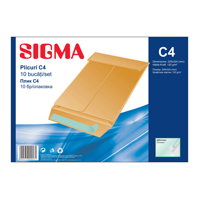 SIGMA Plic C4 Cu Burduf 120G 10 bucati