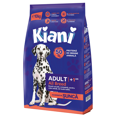 Kiani Hrana Uscata cu Aroma de Sunca Talie M/L 10 Kg