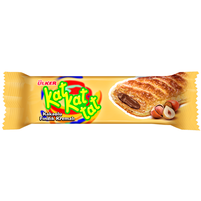 KAT KAT TAT Foietaj cu Crema de Cacao si Alune 6 x 28 g - WALTI