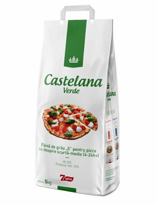 Castelana VERDE Faina pentru Pizza cu Dospire Scurta-Medie 5 Kg