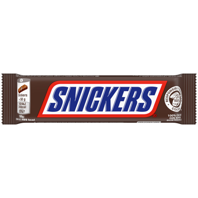 SNICKERS Baton Ciocolata cu Caramel si Alune 50 g - WALTI