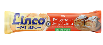 Linco Patisero Foi Groase de Placinta pentru Strudele si Placinta Rustica 400 g