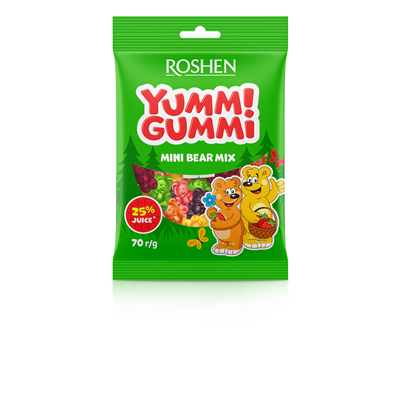 ROSHEN YUMMI GUMMI Jeleuri Mini Ursuleti 70 g - WALTI