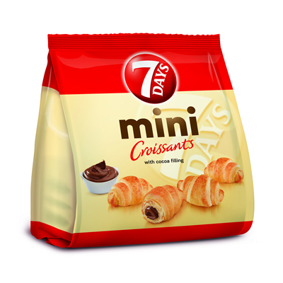 7 DAYS Mini Croissant Umplutura De Cacao 185 g - WALTI