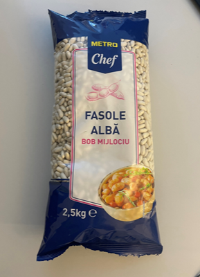 Fasole Alba cu Bob Mijlociu 2,5 Kg