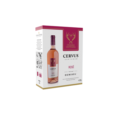CRAMA CEPTURA CERVUS CEPTURUM Vin Rose Demisec Bax in box 3 L - WALTI