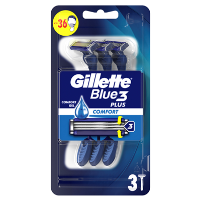 Gillette Blue 3 Confort Aparat de Ras 3 bucati