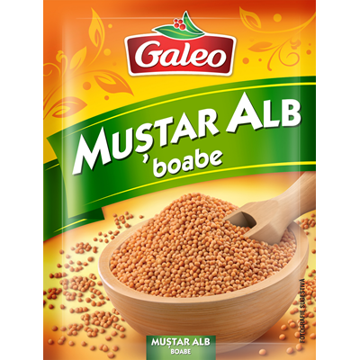 Galeo Mustar Alb Boabe 25 g