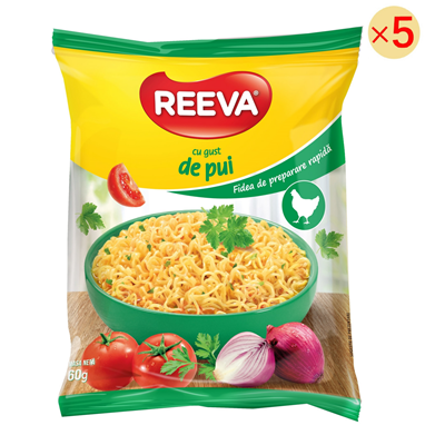REEVA Fidea Instant cu Gust de Pui 5 x 60 g - WALTI