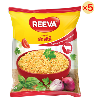 REEVA Fidea Instant cu Gust de Vita 5 x 60 g