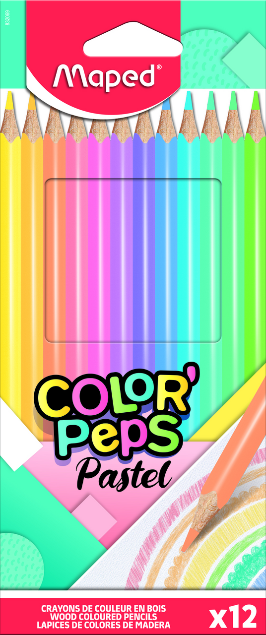 Maped Creioane Colorate Pastel 12 bucati