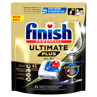 finish Ultimate Plus Detergent pentru Masina de Spalat Vase 45 Tablete