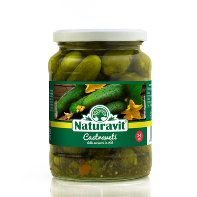 Naturavit Castraveti in Otet Calibru 3-6 cm 680 g - WALTI