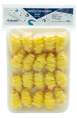 GROENLANDA Creveti in Cuib de Cartofi 1 Kg
