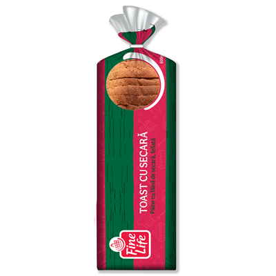 Fine Life Paine Toast cu Faina de Secara 600 g