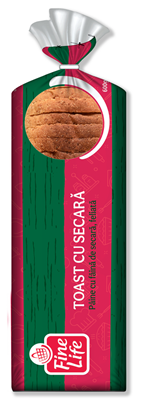 Fine Life Paine Toast cu Faina de Secara 600 g