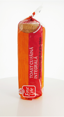Fine Life Paine Toast cu Faina Integrala 600 g