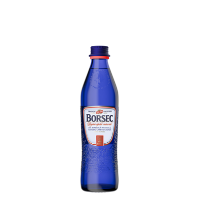 BORSEC Apa Minerala Carbogazoasa Sticla SGR 0,33 L