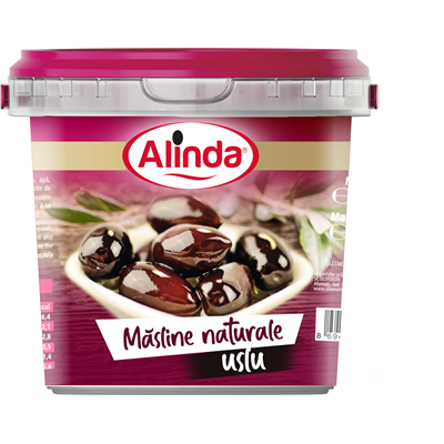 Alinda Masline Naturale Uslu in Saramura Calibrul 280 - 320 700 g - WALTI