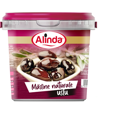 Alinda Masline Naturale Uslu in Saramura Calibrul 280 - 320 350 g - WALTI