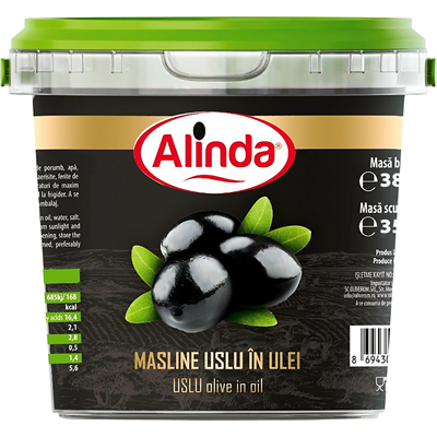 Alinda Masline Uslu in Ulei Calibrul 350 g - WALTI