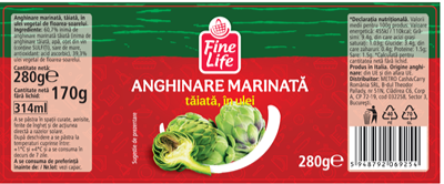 Fine Life Anghinare Taiata in Ulei 280 g
