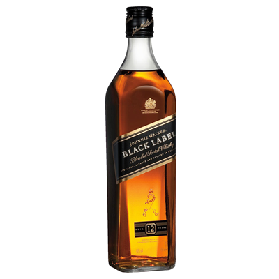 JOHNNIE WALKER BLACK LABEL Blended Scotch Whisky 40% SGR 0,7 L - WALTI