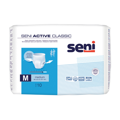 SENI Active Classic Medium Scutece Chilot pentru Adulti 10 bucati - WALTI