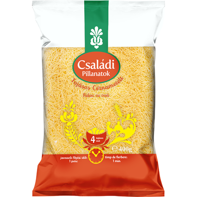 Csaladi Fidea Scurta cu 4 Oua 400 g