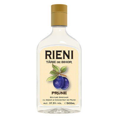 RIENI Tarie de Bihor Prune 37,5% SGR 0,5 L - WALTI