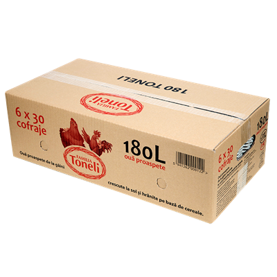 TONELI Oua Brune Marimea L 180 bucati